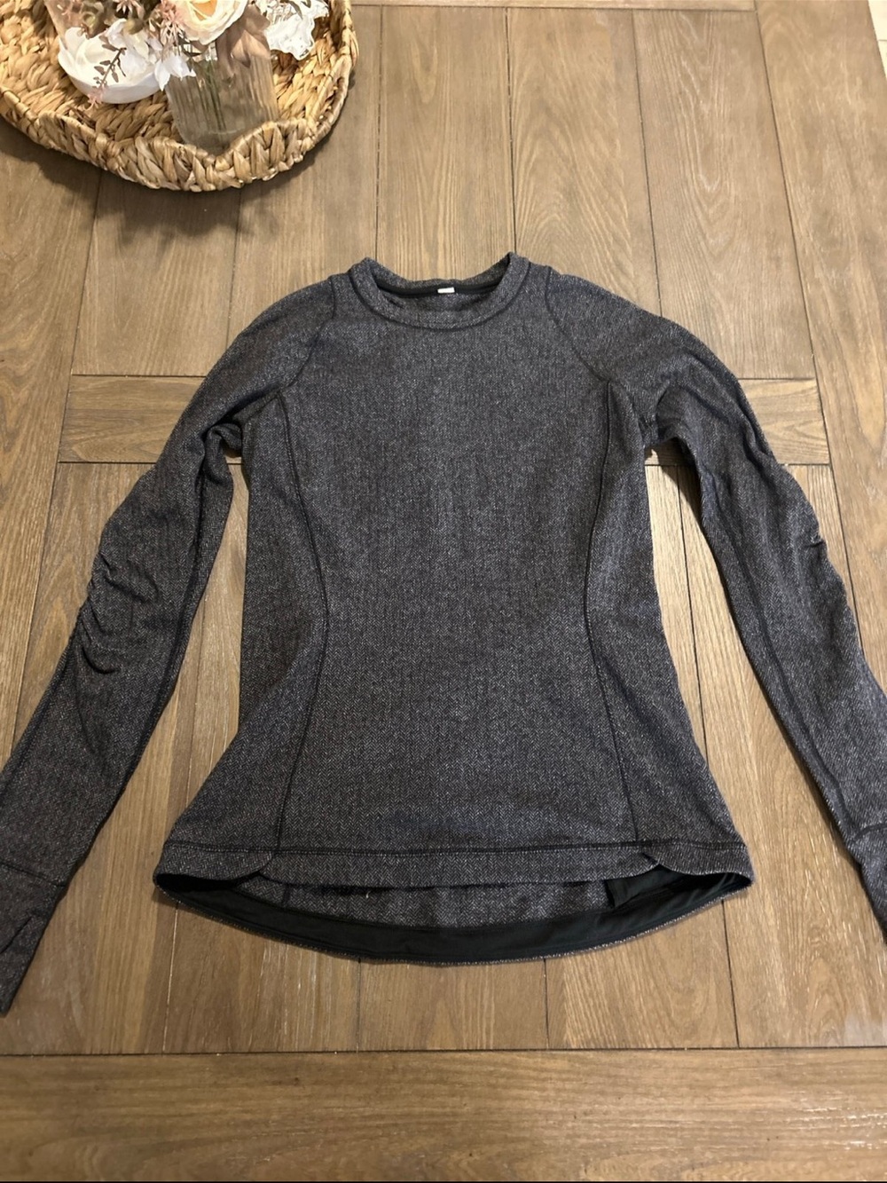 lululemon athletica Long-Sleeve Crew in Charcoal Heather